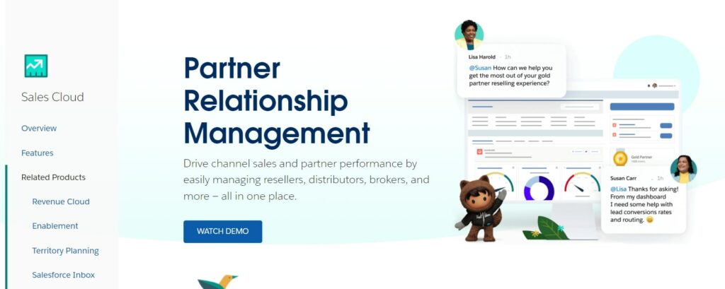 Salesforce 顧客關係管理(CRM)合作夥伴關係管理