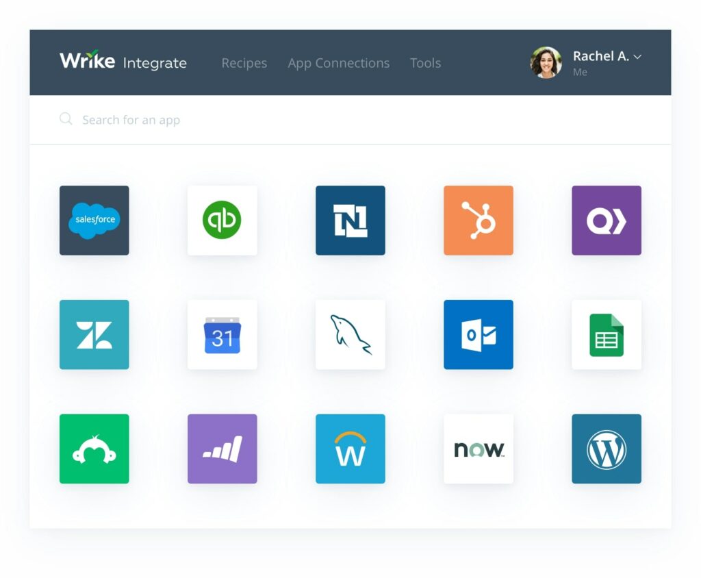 Wrike project management tool integrations