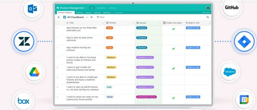 Airtable project management tool