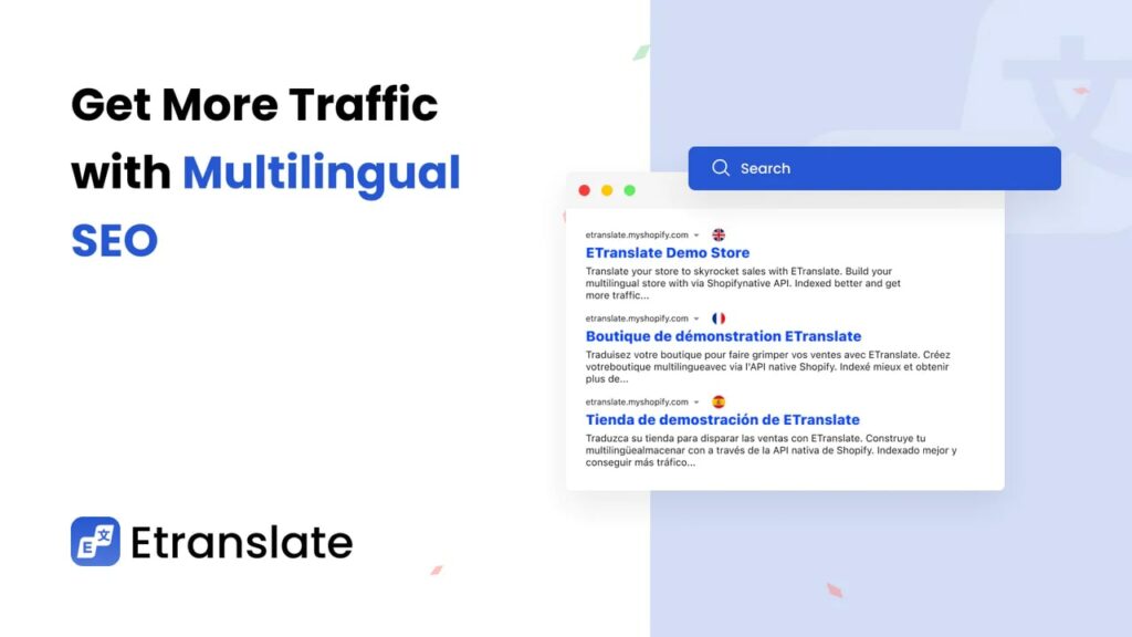 Etranslate multilingual SEO tool