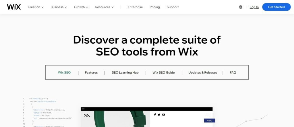 Wix website builders SEO function