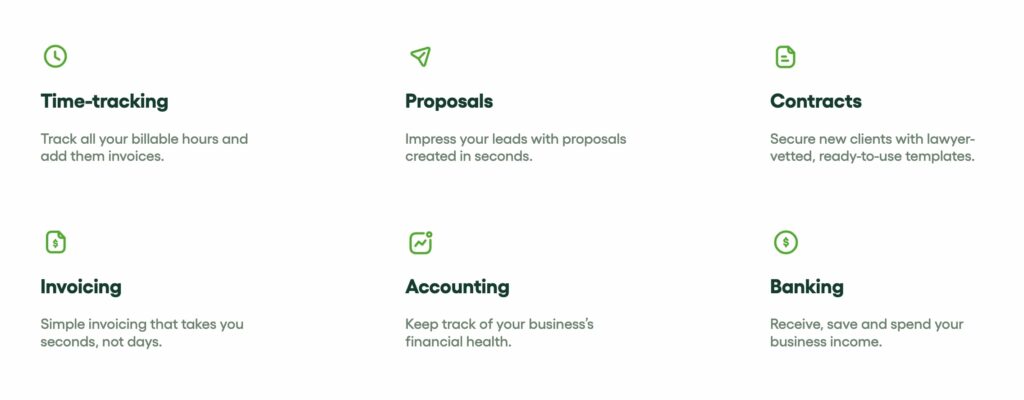 Hello Bonsai freelancers tool features