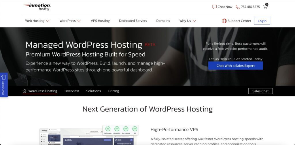 InMotion 託管 wordpress 託管定價