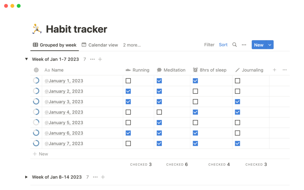 notion habit tracker template