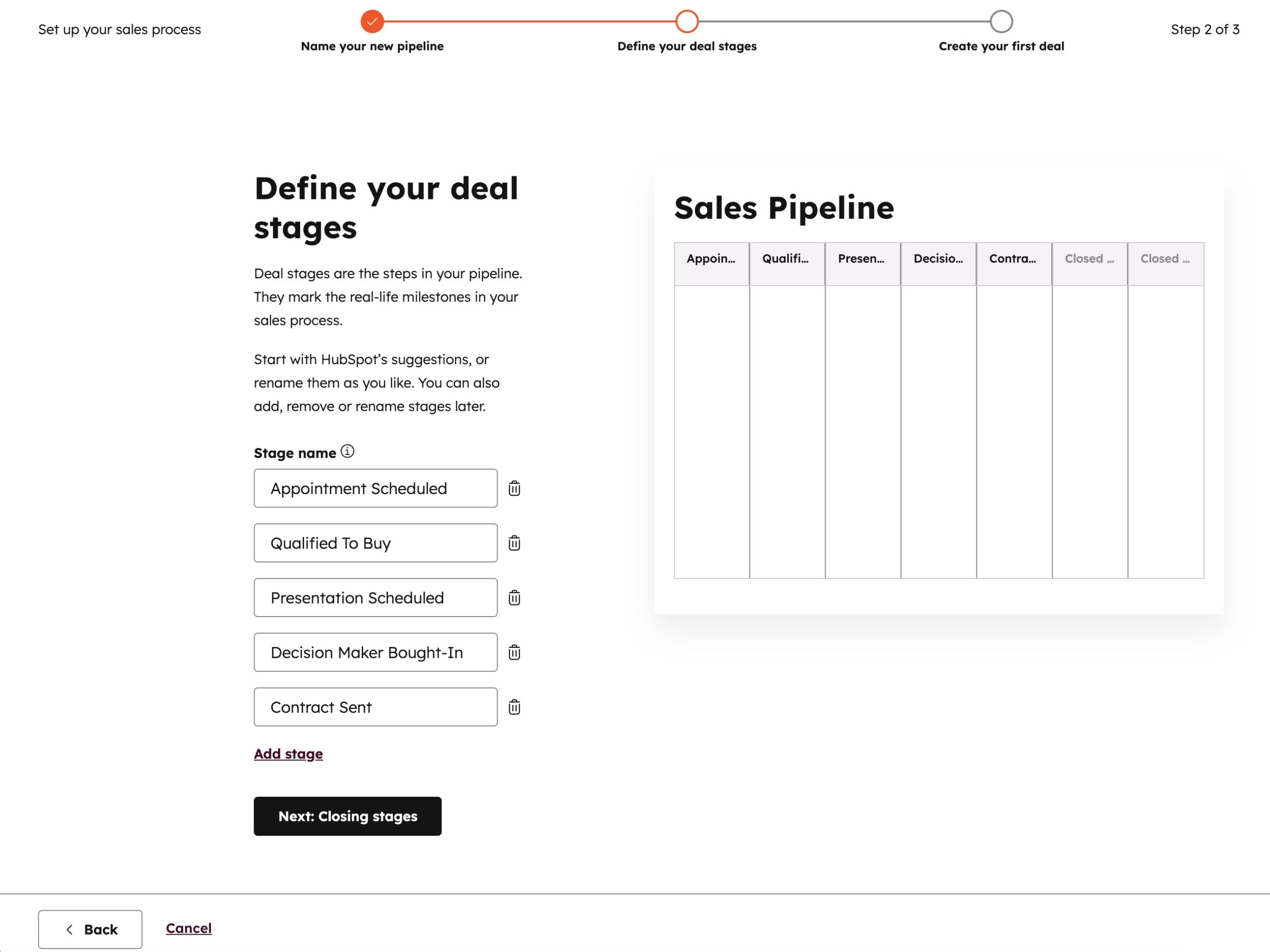 Build Sales Pipeline in HubSpot