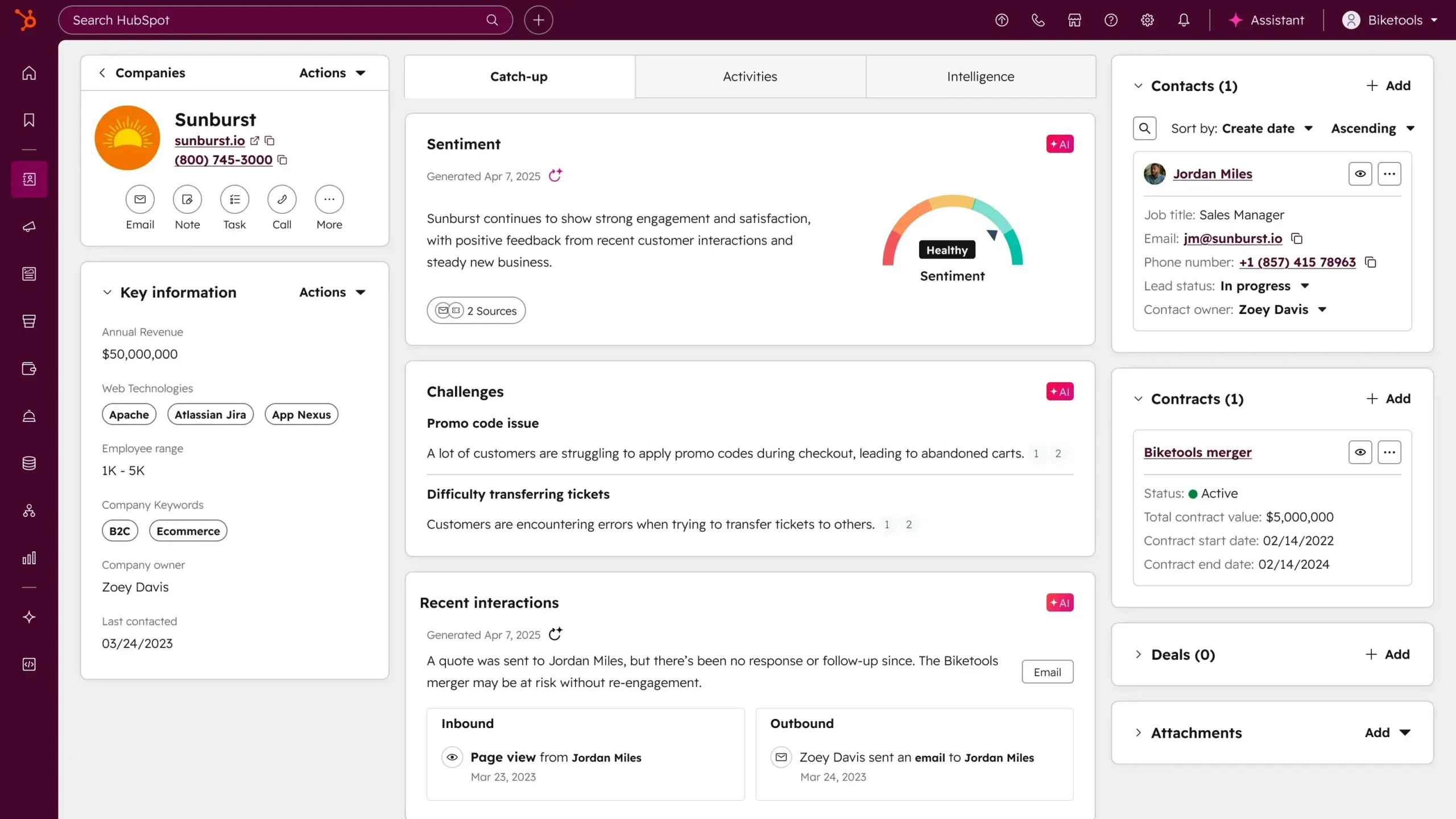 Setting up HubSpot CRM account for freelancers.